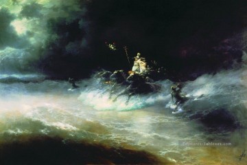  1894 Art - voyage de poseidon par la mer 1894 Romantique Ivan Aivazovsky russe